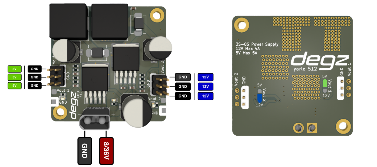 5V 12V Regülator Pin Diyagrammı